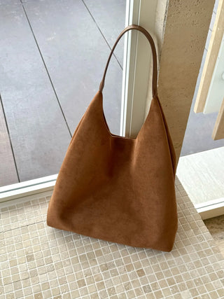suede shoulder bag