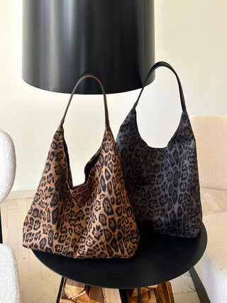 leopard print tote