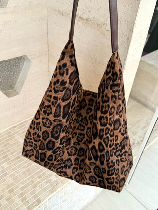leopard print tote