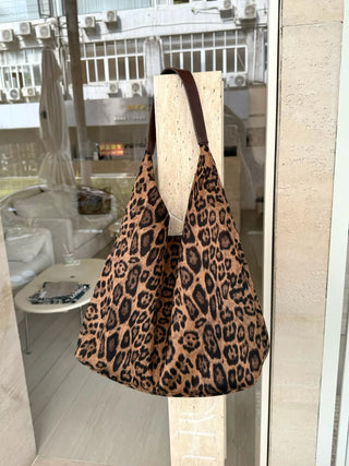 leopard print tote