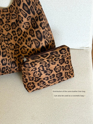 leopard print tote