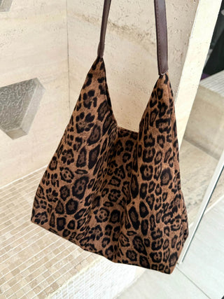 leopard print tote