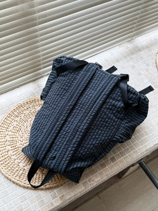 plaid backpack