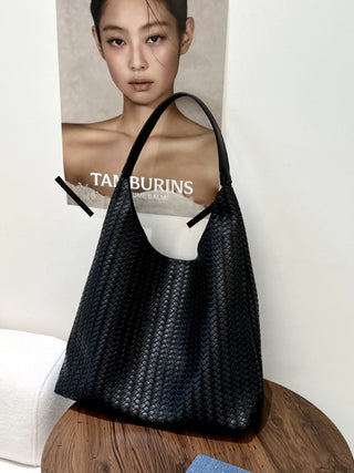 weave shoulder tote