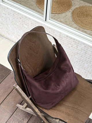 velvet messenger bag