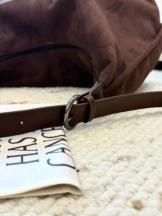 velvet messenger bag