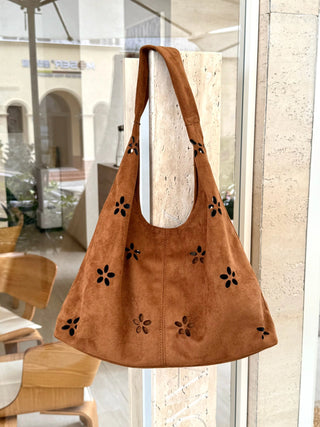 hollow velvet tote