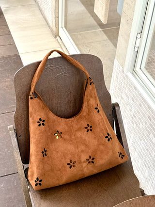 hollow velvet tote