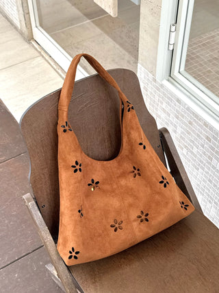 hollow velvet tote