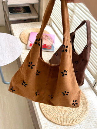 hollow velvet tote