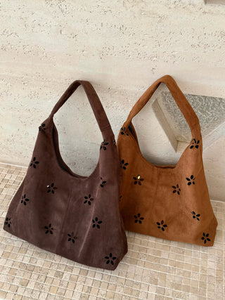 hollow velvet tote