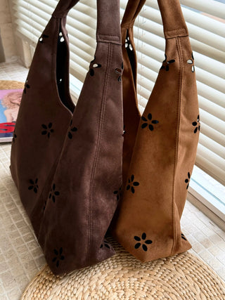 hollow velvet tote