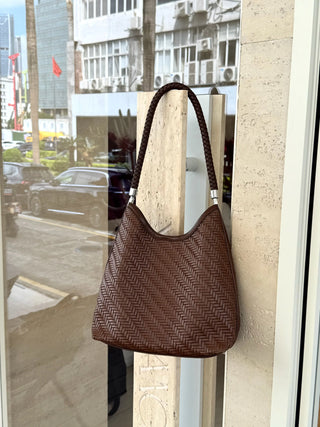 woven handbag