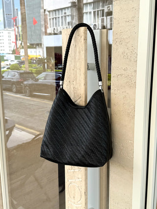 woven handbag