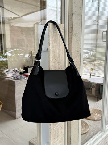 velvet shoulder bag