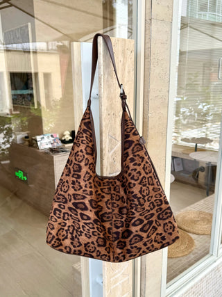 leopard print tote