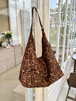 leopard print tote
