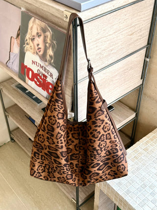 leopard print tote