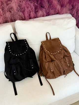 velvet backpack