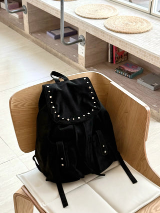 velvet backpack