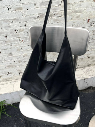 soft leather tote