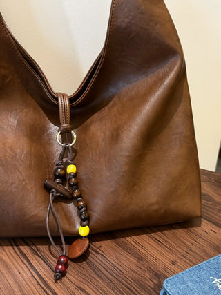 textured shoulder bag