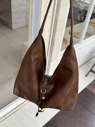 textured shoulder bag