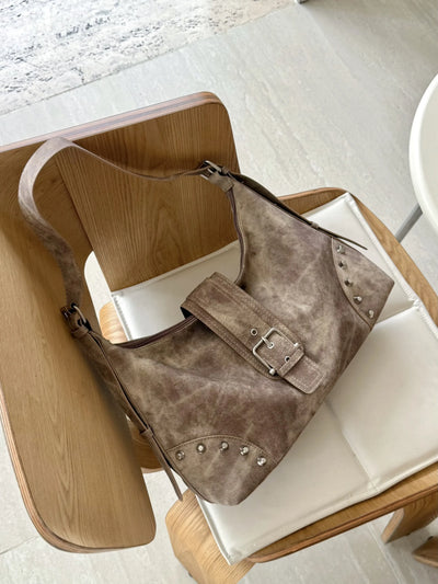 denim underarm bag