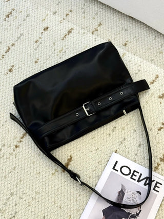 black messenger bag