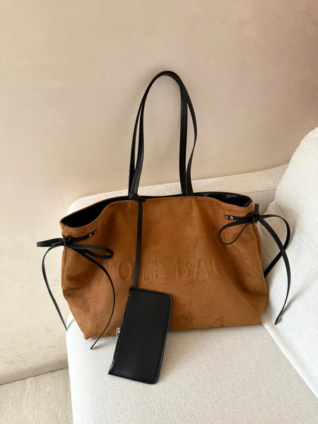 velvet shoulder bag