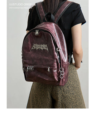 Dark Punk Rivet Backpack