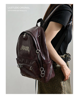 Dark Punk Rivet Backpack