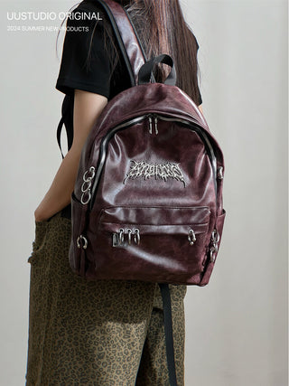 Dark Punk Rivet Backpack