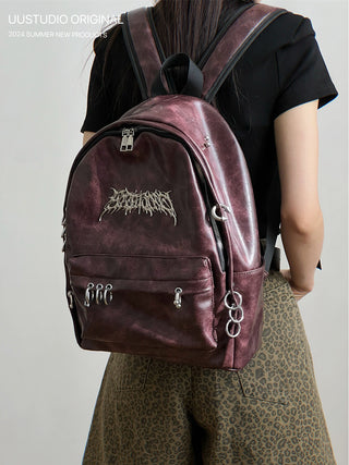 Dark Punk Rivet Backpack