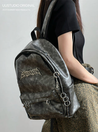 Dark Punk Rivet Backpack