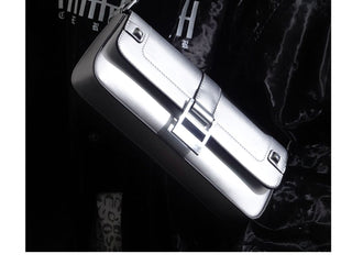 Dark Metallic Baguette Bag