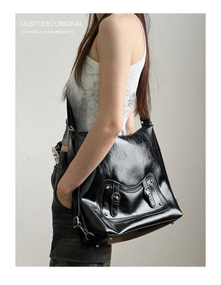 Soft Leather Tote Backpack