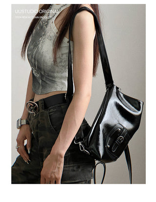 Soft Leather Tote Backpack