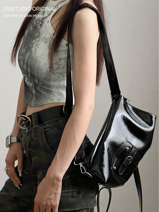 Soft Leather Tote Backpack