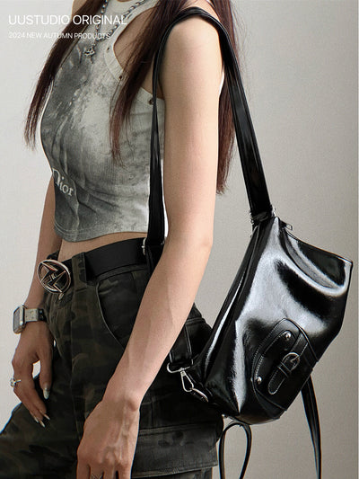 Soft Leather Tote Backpack