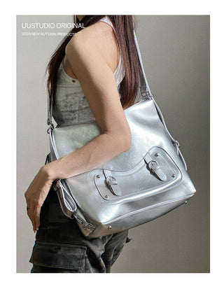 Soft Leather Tote Backpack