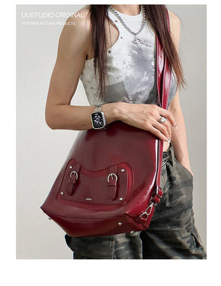 Soft Leather Tote Backpack