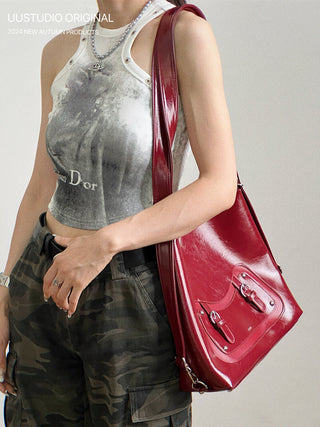 Soft Leather Tote Backpack