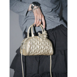 Embroidered Star Messenger Bag
