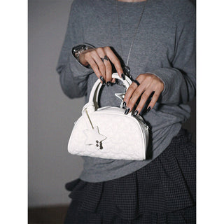 Embroidered Star Messenger Bag