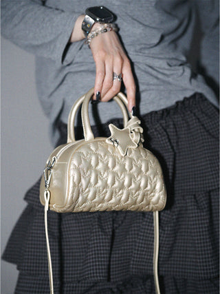 Embroidered Star Messenger Bag
