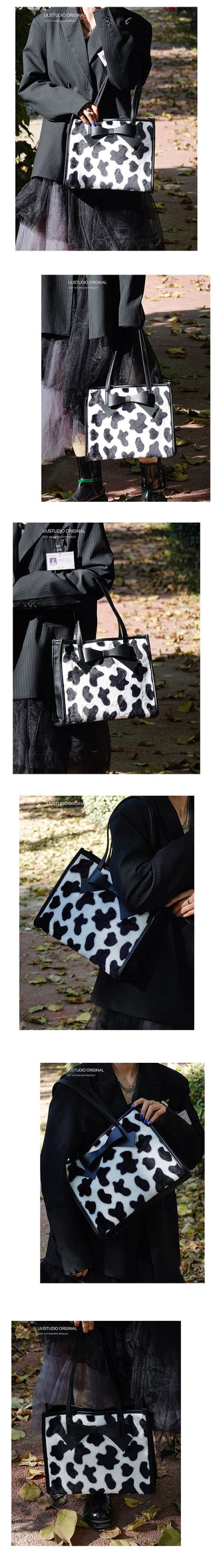 Plaid Bow Tote Bag