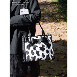 Plaid Bow Tote Bag