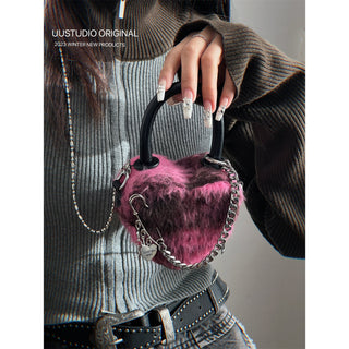 Wool Plaid Chain Bag