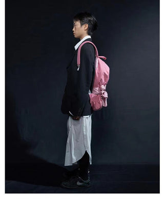 bow knotted backpack